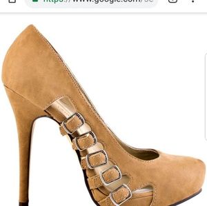 Tan Suede Pumps
